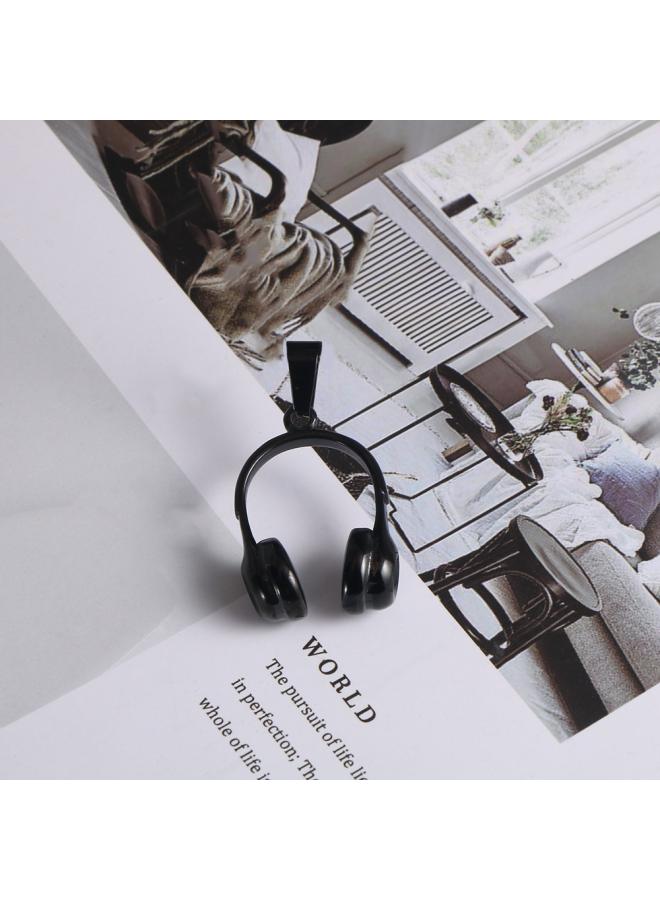 Jewelry Fashion Simple Music Headset Pendant Men's Headset Titanium Steel Necklace Spot Sp978