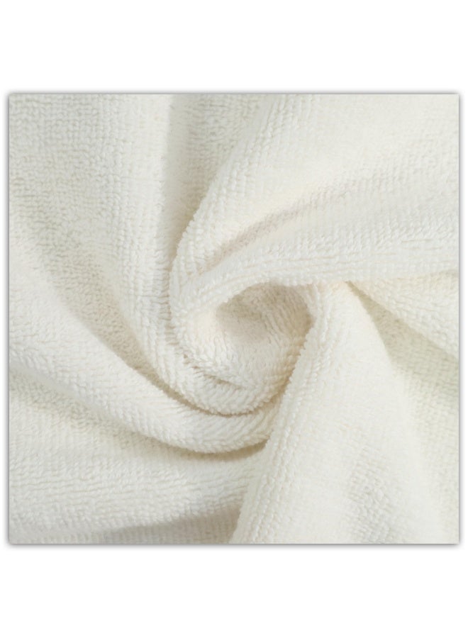 بالتيك لينين طقم مناشف فلافي روز من ثلاث قطع - أبيض عاجي | قطن ناعم وماص | ٥٠×٩٠ سم، ٧٠×١٤٠ سم، ٨٣×١٦٥ سم من بالتيك لينين - Image 3