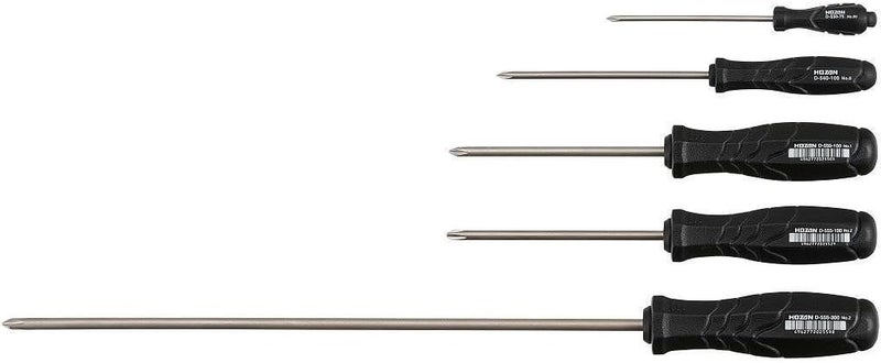 Hozan JIS-5 JIS Screwdriver Set - 5-Piece Tool Set with Soft Grip Handles - Image 1