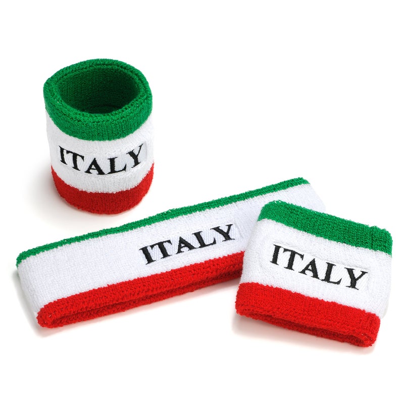 Suddora Italy Headband & Wristbands Set (Includes 2 Wrist & 1 Head Sweatband) - Image 4