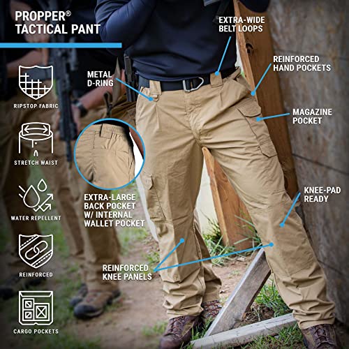 PROPPER Men's Lightweight Tactical Cargo Pants, Khaki, 42 x 32 - Image 4