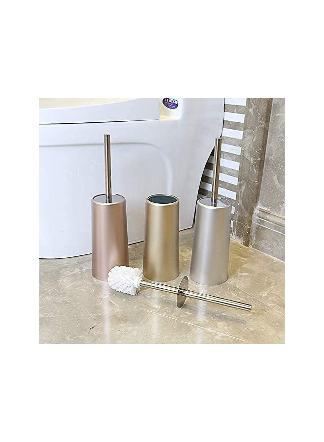 promass Iamagie Toilet Brush and Holder Set Dense Nylon Bristles Sturdy Stainless Steel Long Handle Deep Cleaning Scrubbing, Slim Compact for Bathroom Storage - Ergonomic, Elegant, Rustproof, Durable - Image 2