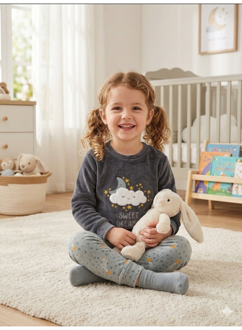 Summer Baby Pajama Set for 4-Year-Old Toddlers with Soft Velvet Fabric Lightweight & Cozy Sleepwear Outfit for Comfortable Everyday Use - Image 3