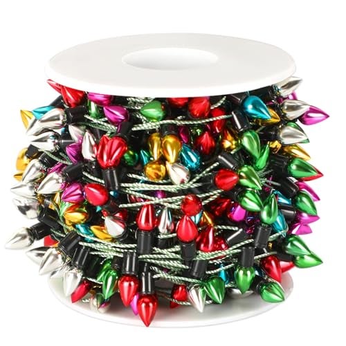 Jansun 328 Feet Dollhouse Fake Lights String Miniatures Dollhouse Christmas Lights String Decorations for Doll House Miniature Furniture Crafts Accessories Christmas Holiday Wedding Party Decor - Image 1