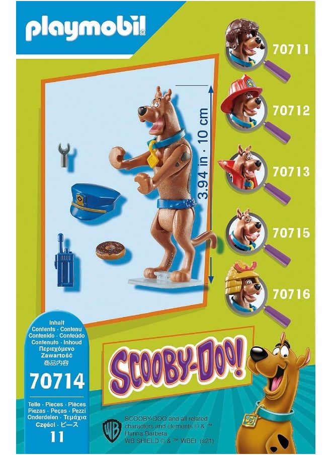 Playmobil - Playmobil SCOOBY-DOO! 70714 Collectible Police Figure, for Children Ages 5+ - Image 1