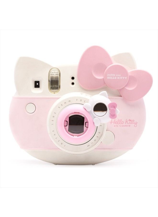 Hellohelio - HelloHelio Lovely Kitty Selfie and Close Up Lens Shot Mirror for Fujifilm Mini 8 Mini 9 Polaroid PIC-300 Hellokitty Instant Camera (Pink Cat) - Image 1