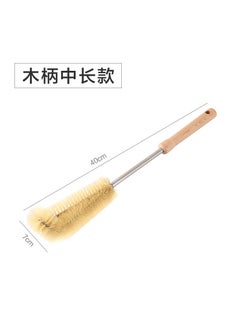 Generic Household wooden handle Cup brush long handle brush wash cup brush milk bottle no dead corner kitchen bottle cleaning artifact factory direct sales  - Image 2