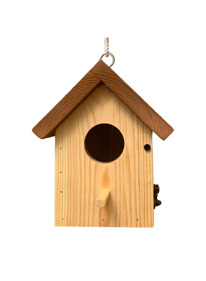 بيت عصافير خشبي بأبواب قابلة للفتح - لون بني  من Pet's Home - Image 2