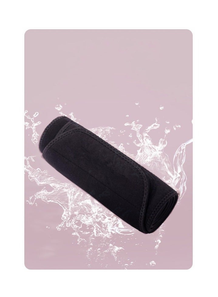 VIUAUAX Waist Trainer Silver Ion Sweat Belt with Pockets, adjustable Sauna Belt, Improves Core Stability, Increases Aerobic Intensity, Increases Sweating-M - Image 2