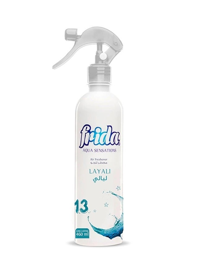 Frida Aqua Sensations Air Freshener Spray - Layali Fragrance 460ml - Image 1