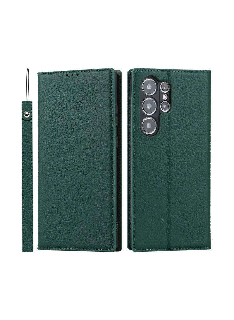 Suteni Flip Cover Card Slots Leather Phone Case for Samsung - Image 1