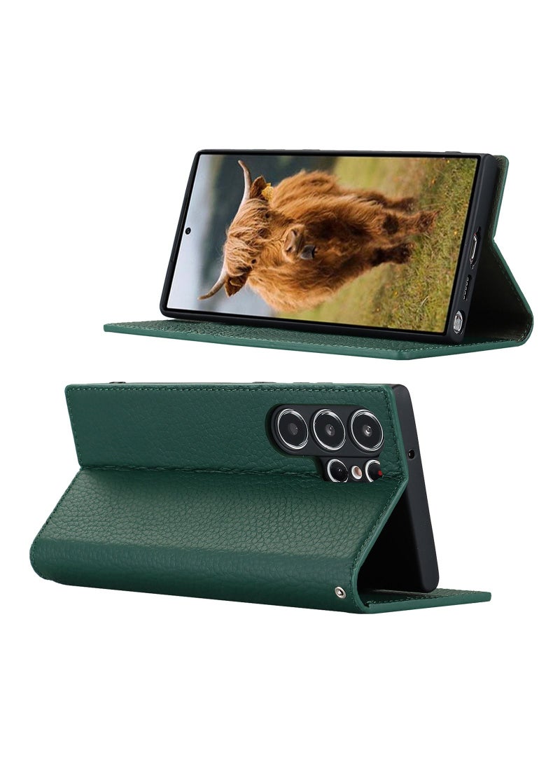 Suteni Flip Cover Card Slots Leather Phone Case for Samsung - Image 2