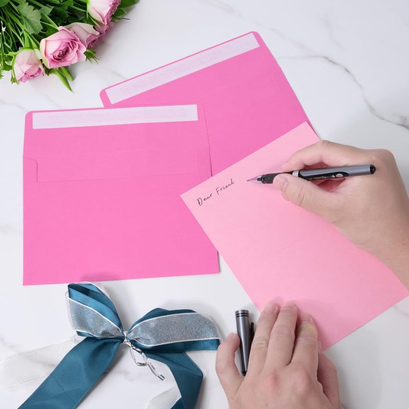 Keketer Blank Cards and Envelopes 4x6, 30 Pack 10-Color Assorted Invitation Folded Cardstock with 30 Matching Self-Seal A4 Envelopes, Thank You Blank Greeting Cards, for DIY, Print Custom, Wedding & Birthday - Image 5