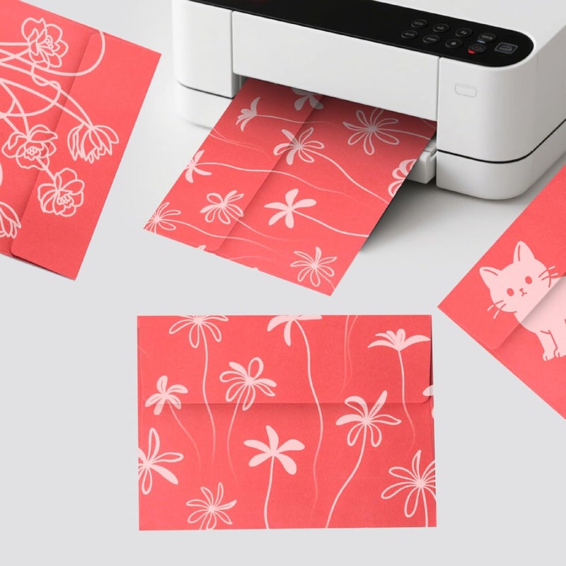 Keketer Blank Cards and Envelopes 4x6, 30 Pack 10-Color Assorted Invitation Folded Cardstock with 30 Matching Self-Seal A4 Envelopes, Thank You Blank Greeting Cards, for DIY, Print Custom, Wedding & Birthday - Image 4