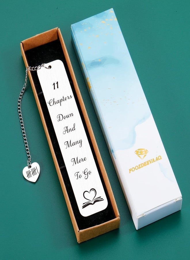 FOOZDEEVAAQ 11 Years Anniversay Steel Gifts for Her Him Steel Gifts for 11th Anniversary 11 Years Wedding Anniversa-ry Day Gift for Husband Wife Men Women White Elephant Gift for Adults Christmas Valentine - Image 5