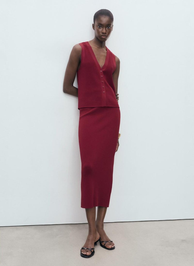 MANGO Fine-knit gilet - Image 4