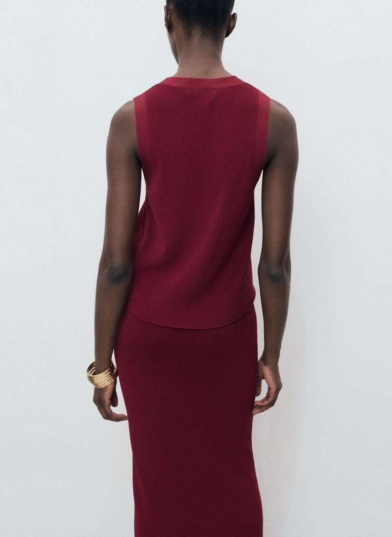 MANGO Fine-knit gilet - Image 2