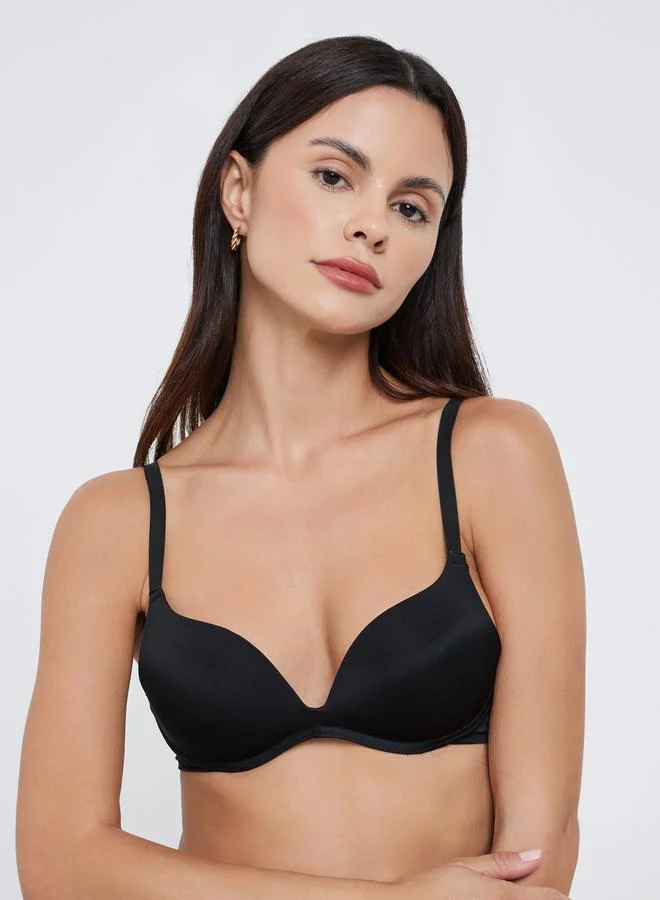 ستايلي مجموعة من 2 صدرية مبطنة بياقة عميقة وبلا أسلاك