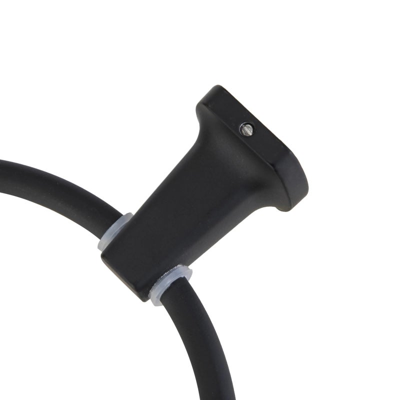 Matte Black Square Steel Wall Mounted Towel Ring - Image 5