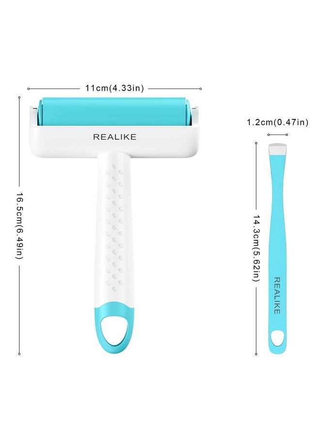 REALIKE - Brayer Roller & Mat Tweezers Remover Set Craft Stamping Brayer Tools For Cricut/Silhouette/Brother Crafting Printmaking - Image 1
