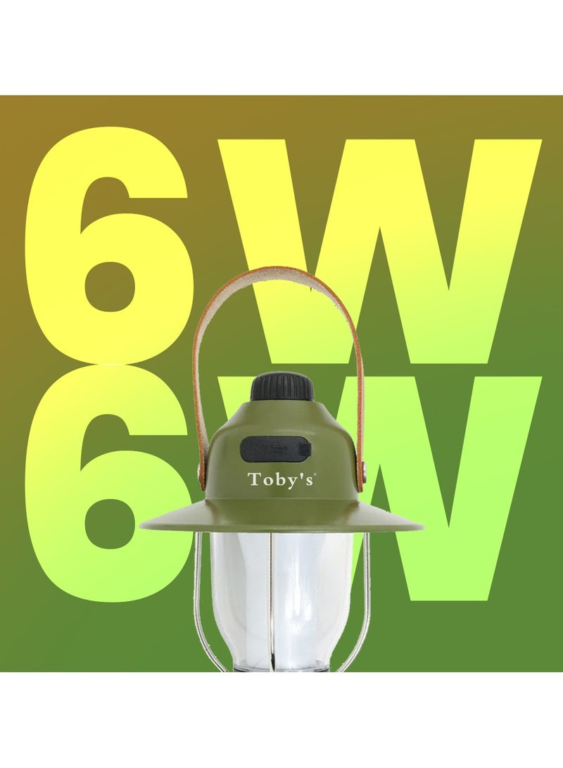 Toby's Toby’s CPL-T37 Led Camping Lights Portable Retro Atmosphere Lantern Stepless-dimming Knob Rechargeable Desk Lamp Reading Night Lights for Bedroom Office Hiking - Image 2