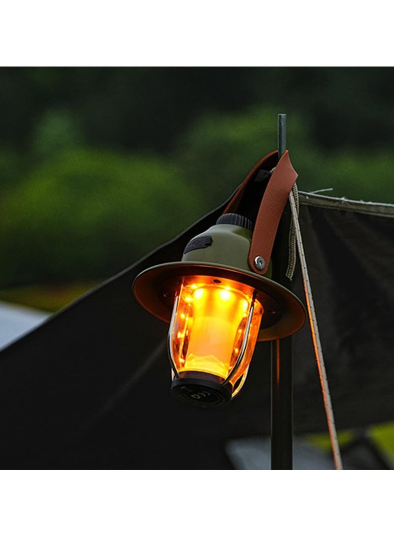 Toby's Toby’s CPL-T37 Led Camping Lights Portable Retro Atmosphere Lantern Stepless-dimming Knob Rechargeable Desk Lamp Reading Night Lights for Bedroom Office Hiking - Image 5