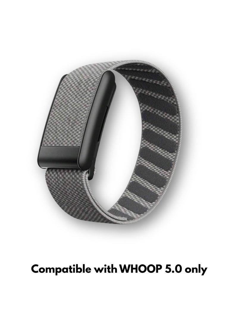 سوار بديل رياضي فاخر SuperKnit لجهاز WHOOP 5.0 و Peak، حزام أداء مميز متوافق مع ECG، مصنوع من نسيج SuperKnit القابل للتنفس، متين وقابل للتعديل، يوفر تثبيتًا محكمًا على المعصم ومصمم للاستخدام اليومي واللياقة البدنية والتدريبات والأنشطة الرياضية. - Image 1