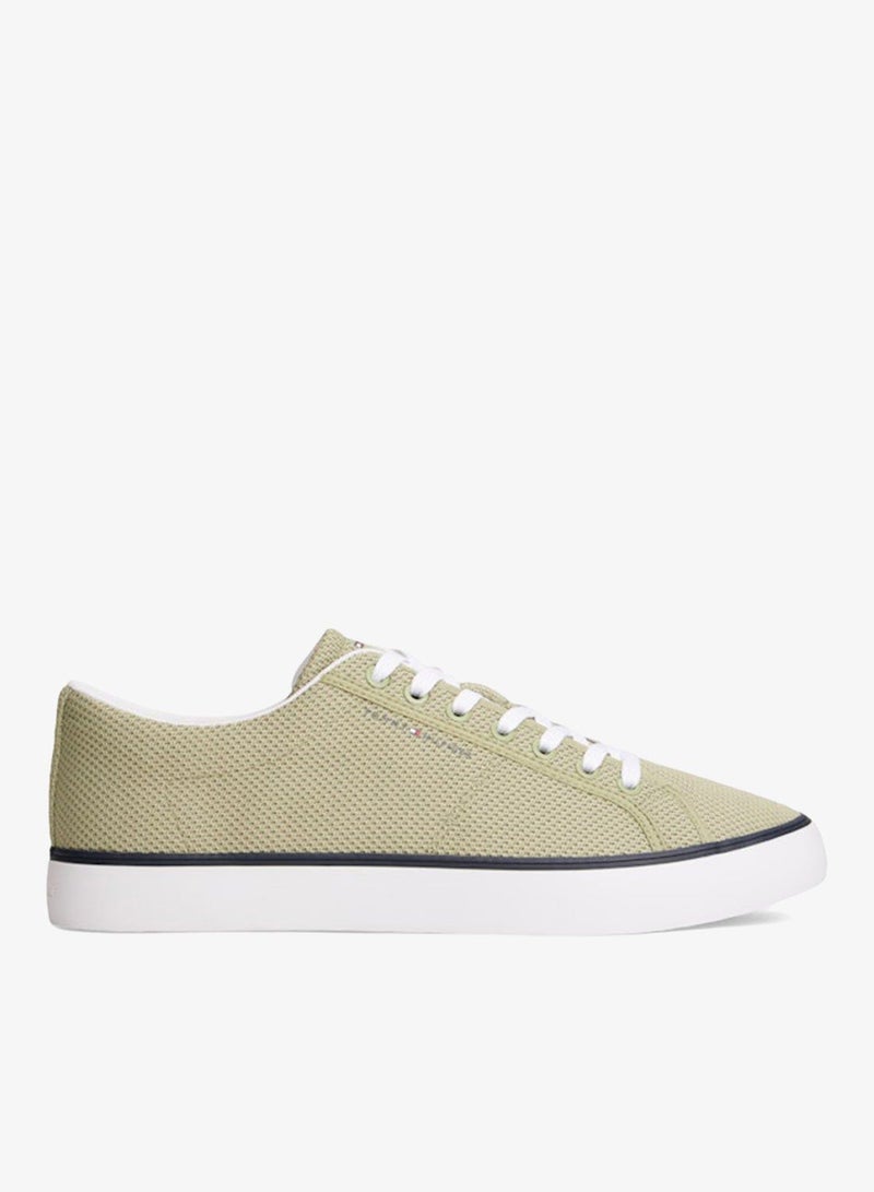 TOMMY HILFIGER Logo Mesh Lace-Up Trainers - Image 1