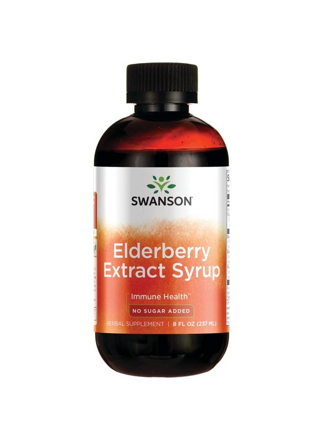 Swanson Elderberry Extract Syrup 8 fl Ounce (237 ml) Liquid - Image 1