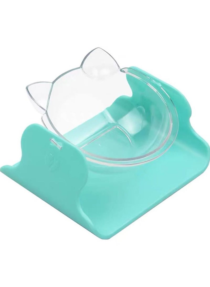 Daigiit Adjustable Pet Bowl - Net Red Cat Bowl Green - Image 1