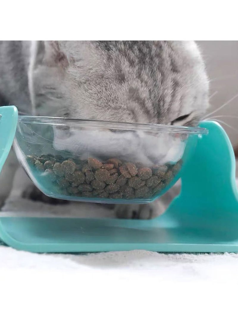 Daigiit Adjustable Pet Bowl - Net Red Cat Bowl Green - Image 2