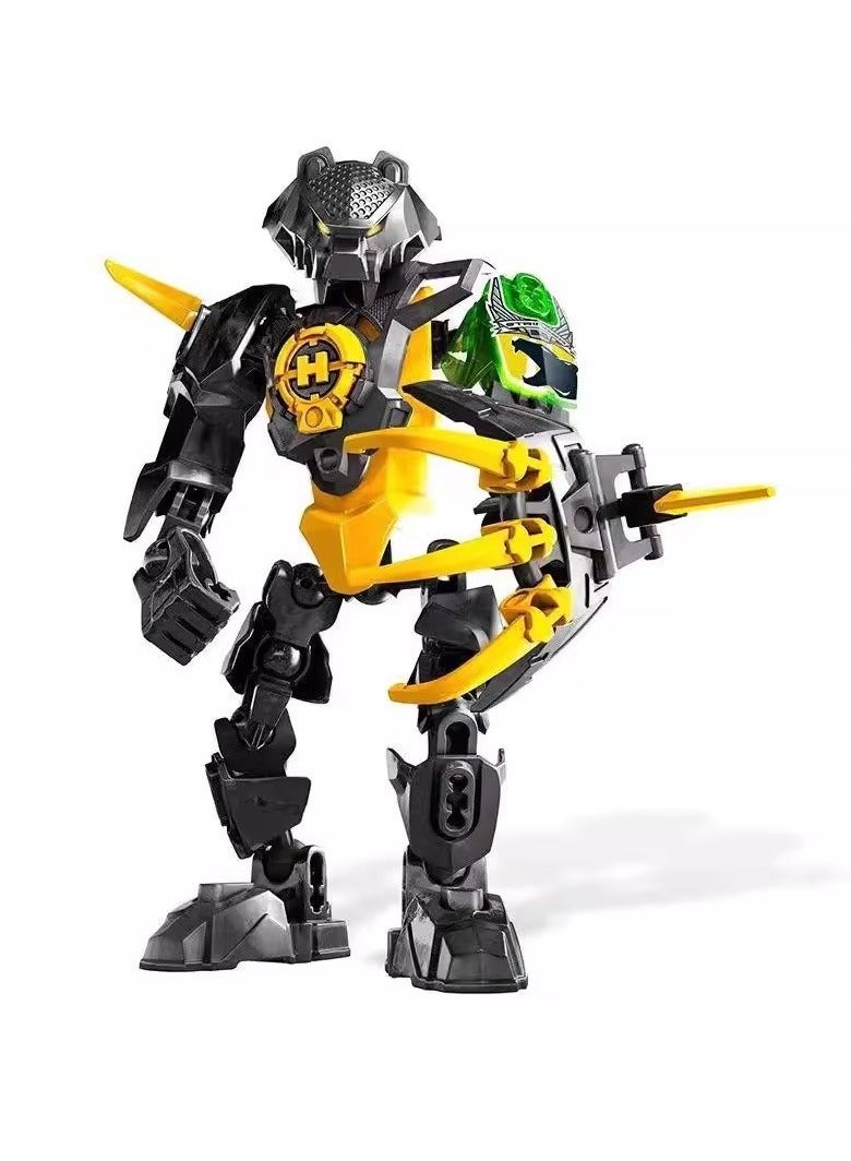 Children's Small Particle Educational Assembly Toy Model Hero Factory Building Block Robot(Season 2 Six Packs) - Image 5