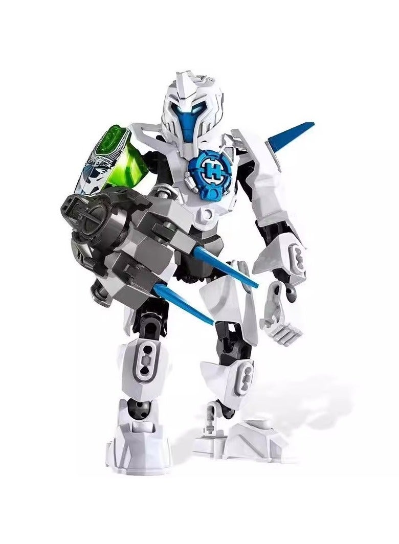 Children's Small Particle Educational Assembly Toy Model Hero Factory Building Block Robot(Season 2 Six Packs) - Image 3