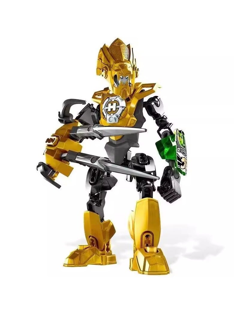 Children's Small Particle Educational Assembly Toy Model Hero Factory Building Block Robot(Season 2 Six Packs) - Image 2