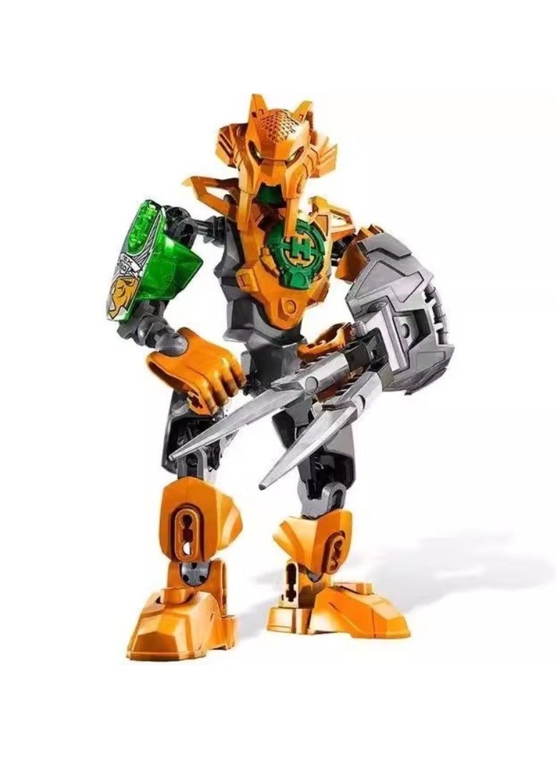 Children's Small Particle Educational Assembly Toy Model Hero Factory Building Block Robot(Season 2 Six Packs) - Image 4