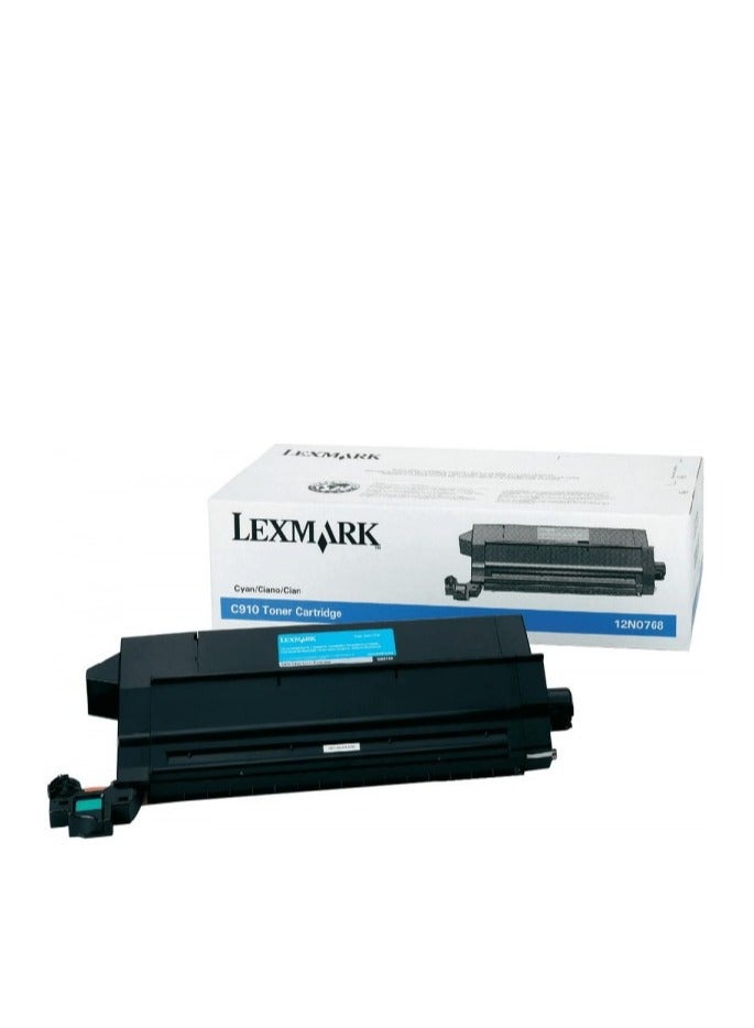 Lexmark 12N0768 cyan blue colour laser Toner cartridge 12NO768 C910 C910N C910FN C910IN C912 C912DN C912N C912FN