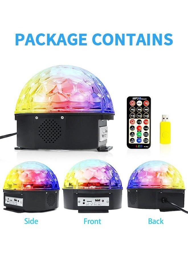 منزل الغابة كرة سحرية كريستالية LED، كرة ديسكو خفيفة مع 6 ألوان ووظيفة بلوتوث، إضاءة حفلات المسرح السحرية مع جهاز تحكم عن بعد للديكورات وحفلات الزفاف والنادي المنزلي - Image 3
