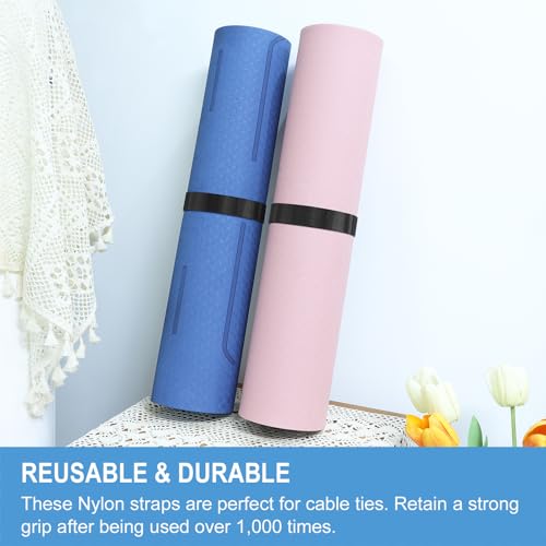 QTBLY 2in x 12ft | Hook and Loop Straps Heavy Duty | Double Sided Self-Gripping Strips | Reusable Multi-Purpose Wrap Roll for Home, Office, Data Center, and More - Image 5
