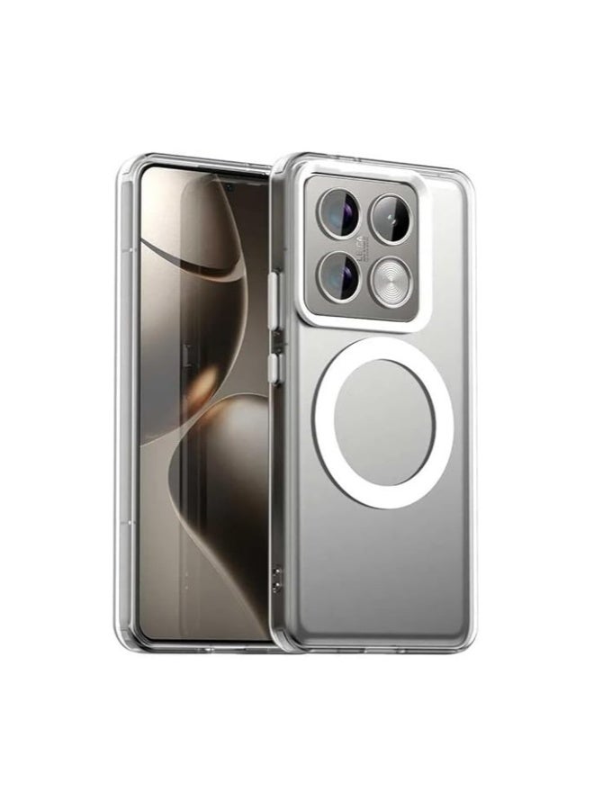 Clear Case Compatible with Xiaomi 14T Pro 2024, Compatible with Mag-Safe, Shockproof High-Grade Protection, Yellowing Resistant, Magnetic Classic Hybrid Case  - Image 1