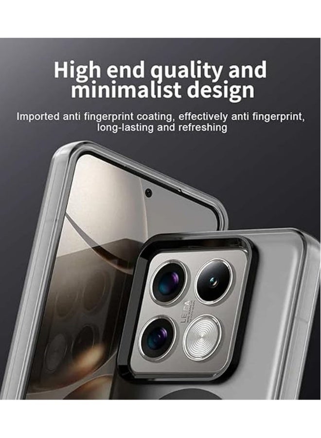 Clear Case Compatible with Xiaomi 14T Pro 2024, Compatible with Mag-Safe, Shockproof High-Grade Protection, Yellowing Resistant, Magnetic Classic Hybrid Case  - Image 2
