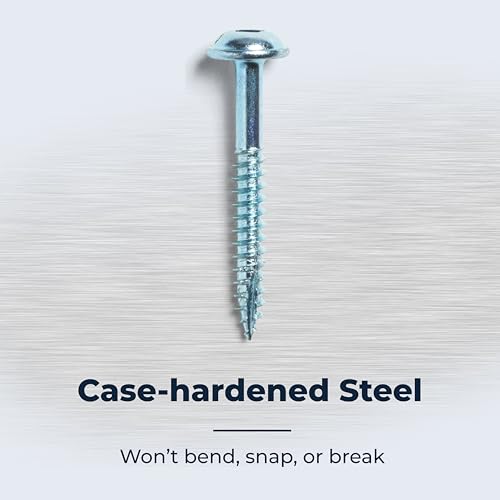 Kreg SML-C125-250 Zinc Pocket Screw - 1 1/4 Inch #8 Coarse Thread - Maxi-Loc Head - 250 Count - Image 3