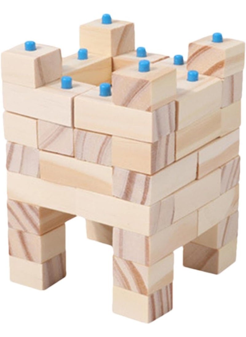 SUKILO Wood Stacking Toy – Montessori Wooden Building Blocks for Toddlers and Kids  - Image 1