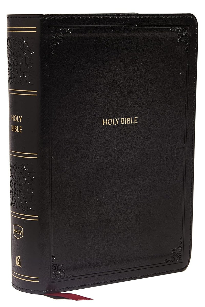 NKJV, End-of-Verse Reference Bible, Compact, Leathersoft, Black, Red Letter, Comfort Print: Holy Bible, New King James Version - Image 1