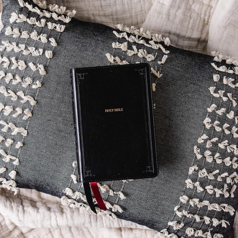 NKJV, End-of-Verse Reference Bible, Compact, Leathersoft, Black, Red Letter, Comfort Print: Holy Bible, New King James Version - Image 2