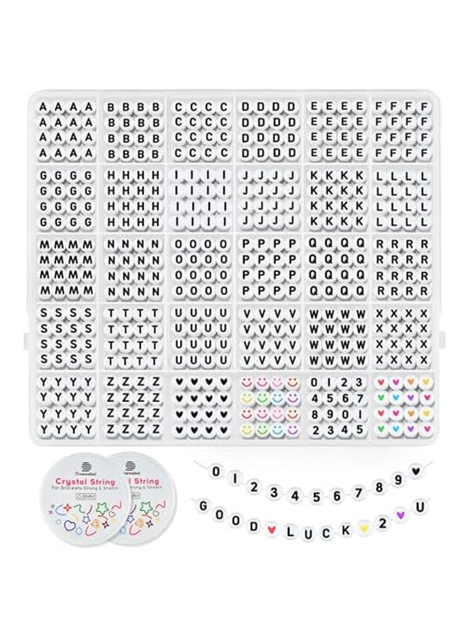 1520 PCS Letter Beads, 30 Styles Friendship Bra - Image 2