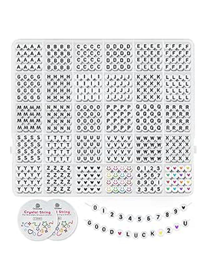 1520 PCS Letter Beads, 30 Styles Friendship Bra - Image 1