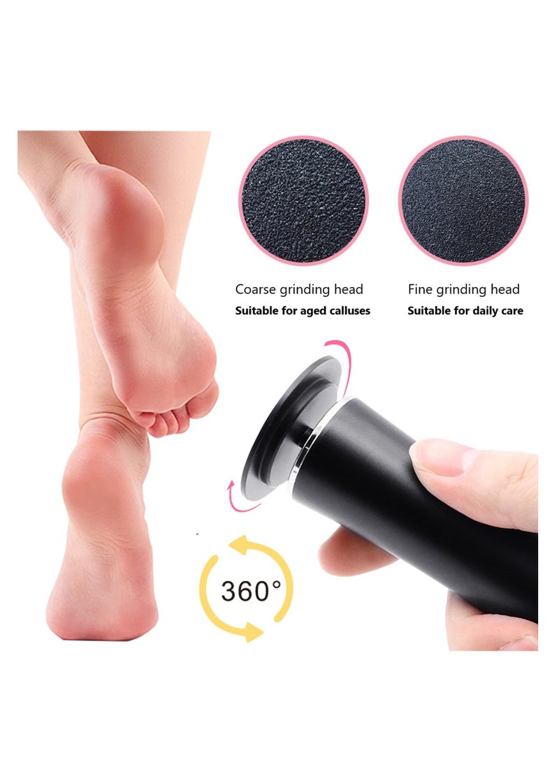 SYOSI إزالة callus القدم الكهربائية، ملف قدم إلكتروني مع سرعة قابلة للتعديل، 60 قطعة من أقراص ورق الصنفرة البديلة، مصنف القدم للوجه للرجال والنساء للجلد الميت والمتشقق والخشن - Image 2
