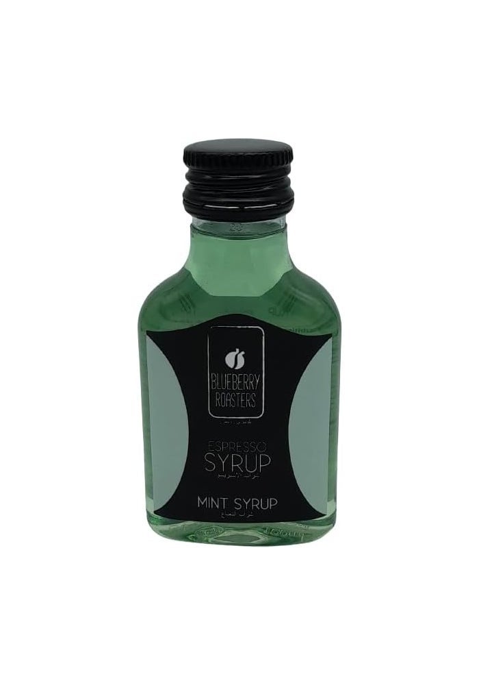 Blueberry Roasters Mint Syrup - 100 ml Espresso Syrup for Beverages and Desserts