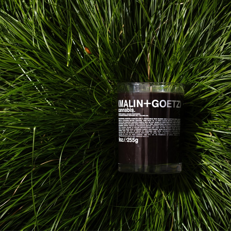 (MALIN+GOETZ) MALIN+GOETZ Cannabis Candle, 9 oz. â€“ Rich & Earthy Aroma Fragrance Scented Candle, Natural Wax Blend, Vegan & Cruelty Free, Single Wick Candle, Lasts 60 Hours - Image 4