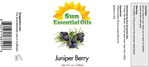 Sun Essential Oils 4oz Juniper Berry Essential Oil Aromatherapy Oil for Candle Use 4 Fluid Ounces - Image 5